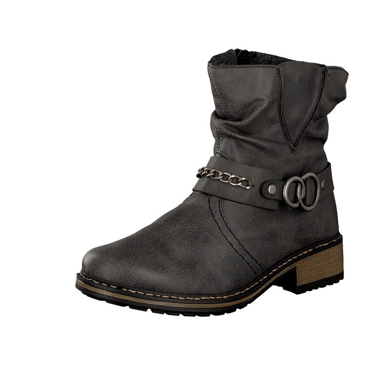 Botins Rieker Z6868-45 Para Mulher - Cinzentas